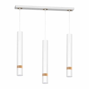 Lampa wisząca JOKER WHITE/WOOD 3xGU10