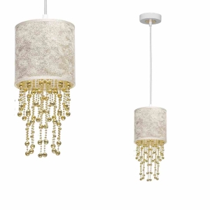 Lampa wisząca ALMERIA WHITE/GOLD 1xE27