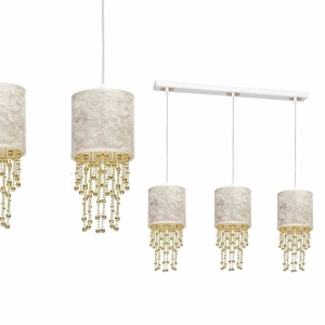 Lampa wisząca ALMERIA WHITE/GOLD 3xE27