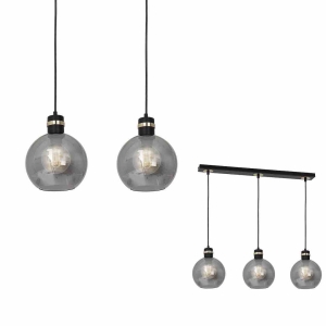 Lampa wisząca OMEGA BLACK/GOLD 3xE27