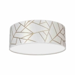 Lampa sufitowa ZIGGY WHITE White/Gold 2xE27 Ø40cm