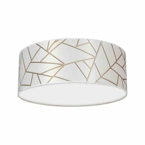 Lampa sufitowa ZIGGY WHITE White/Gold 2xE27 Ø40cm